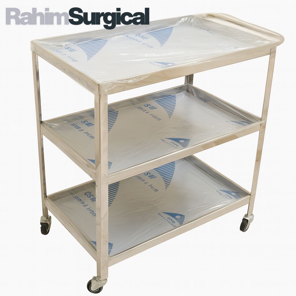 SS Instrument Trolley (L-28/W-18/H-30)*3 self